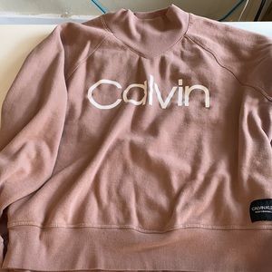 Mauve crew neck hoodie